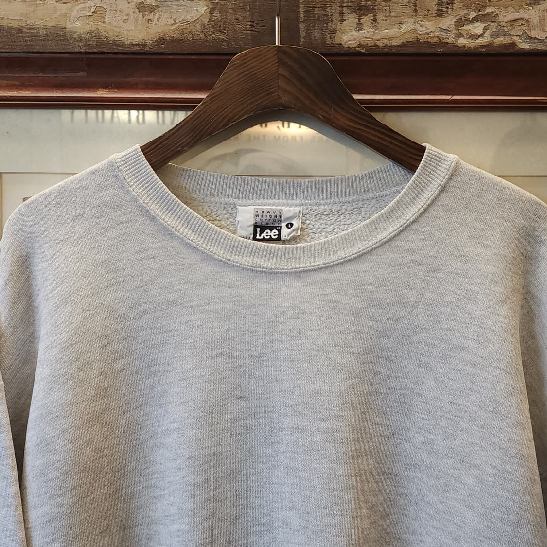 90s Lee 빈티지 스웻셔츠 플레인 스웻셔츠 오트밀 화이트 L 상품이미지3