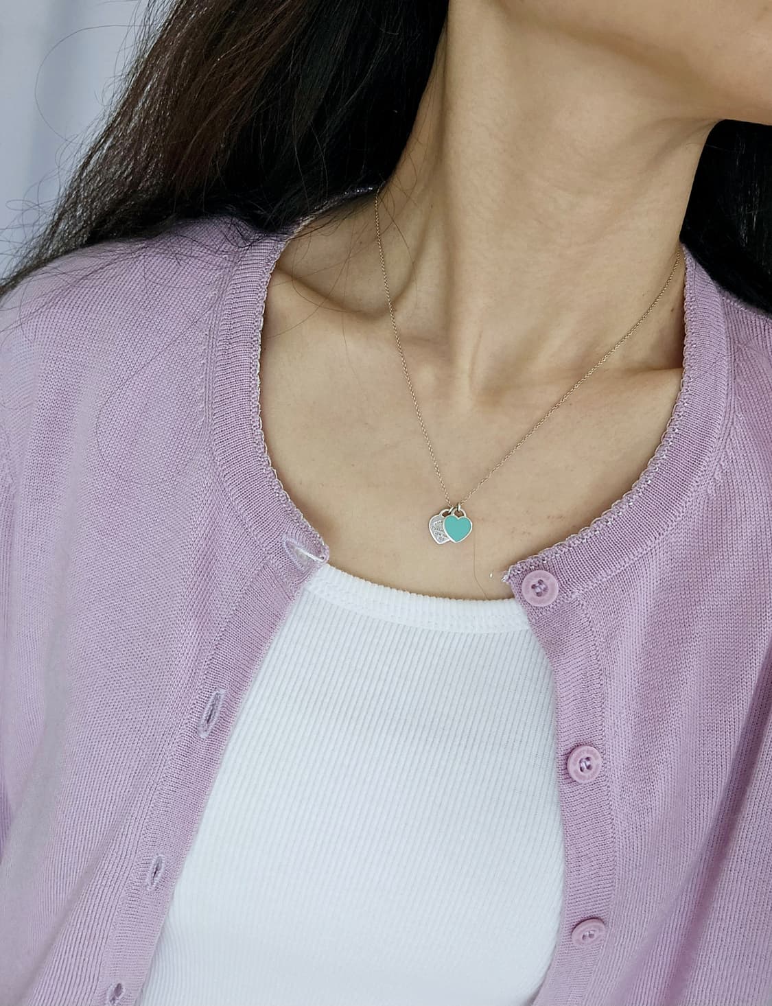 티파니앤코 리턴투 더블 하트 미니 민트 목걸이 [정품/풀구성] 상품이미지7