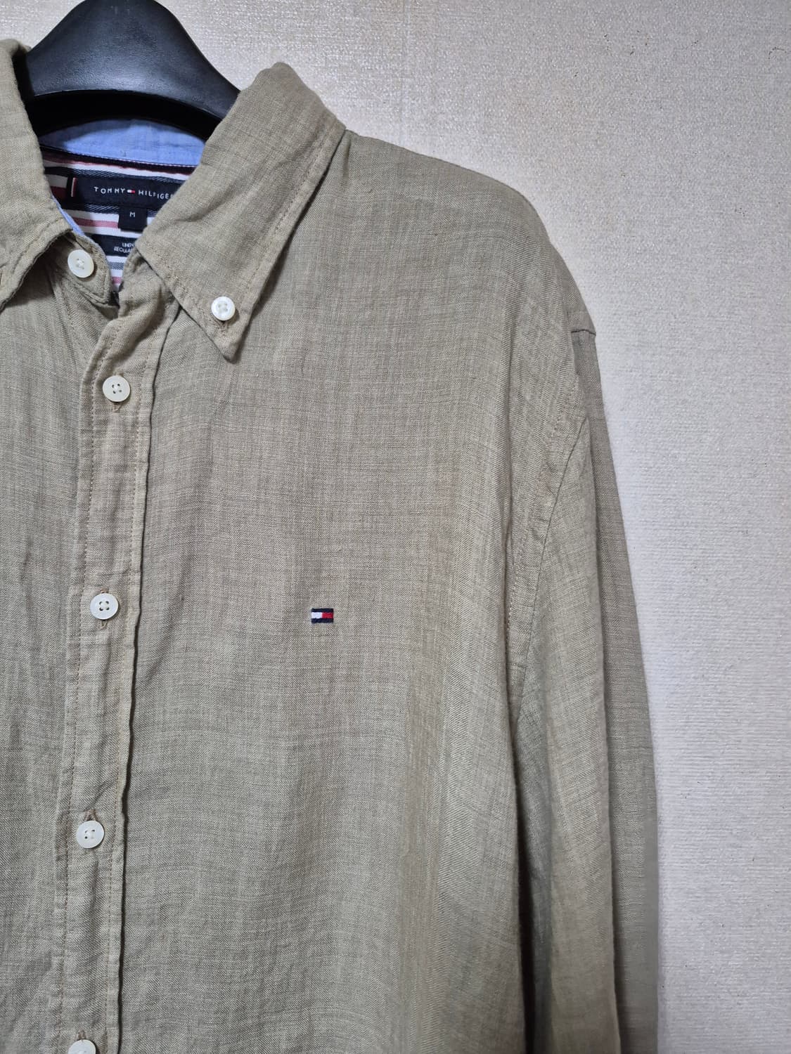 한섬 타미힐피거 린넨 퍼그먼트 워싱 셔츠 상품이미지3