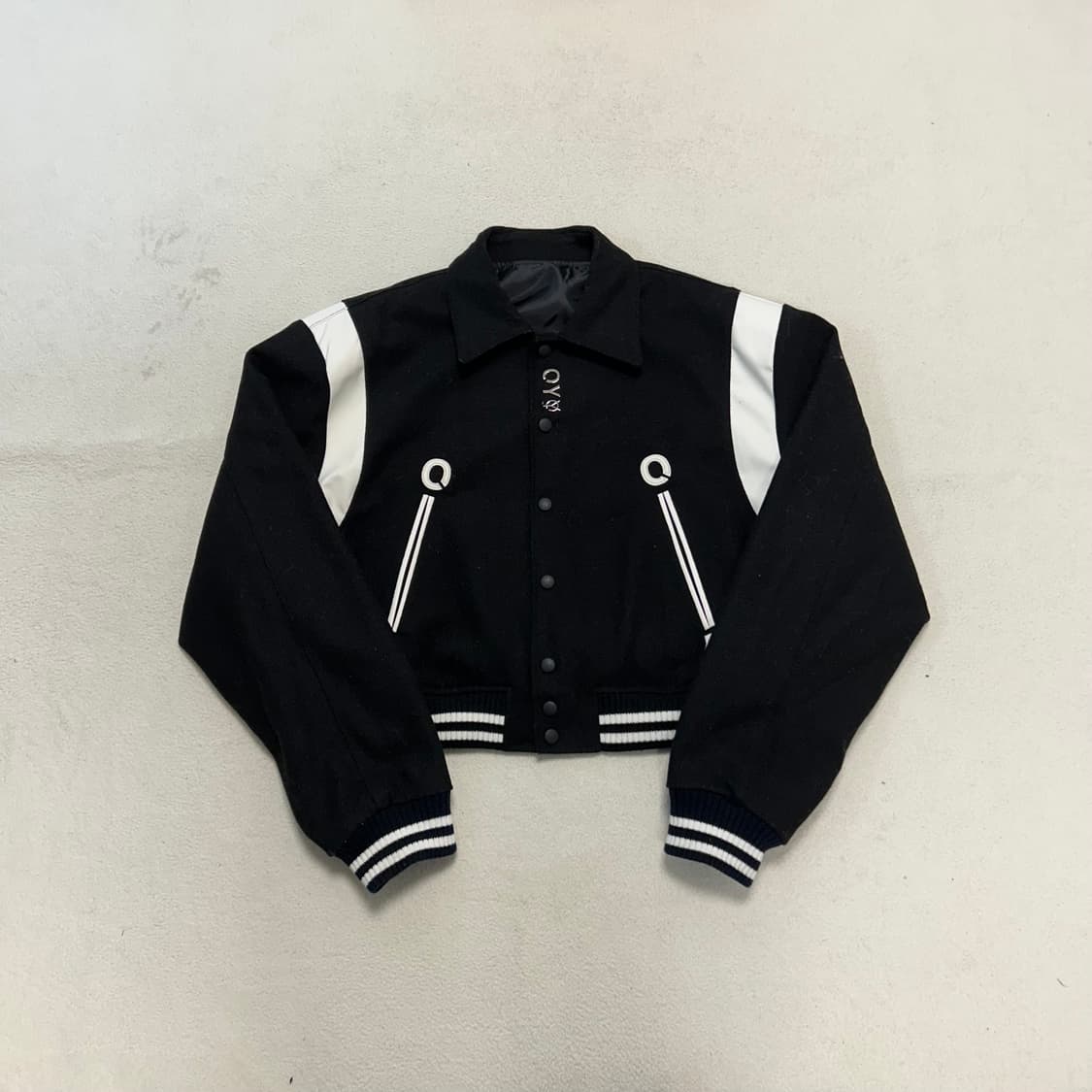 OY Metal Logo Wool Varsity Jacke 상품이미지4