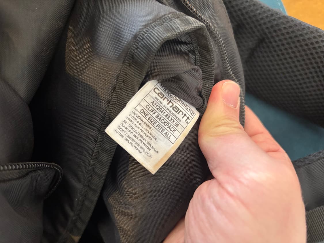 칼하트 WIP 클리프 백팩 블랙 상품이미지9