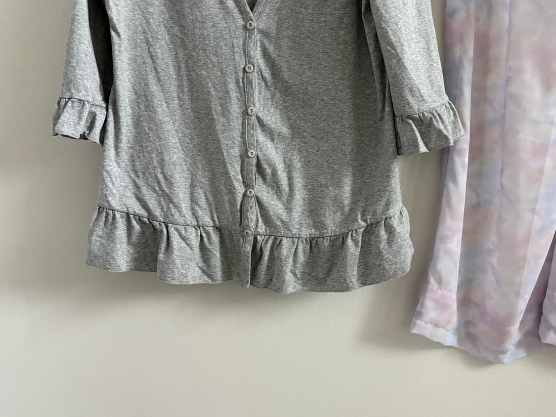 그레이 프릴 카디건 상품이미지2