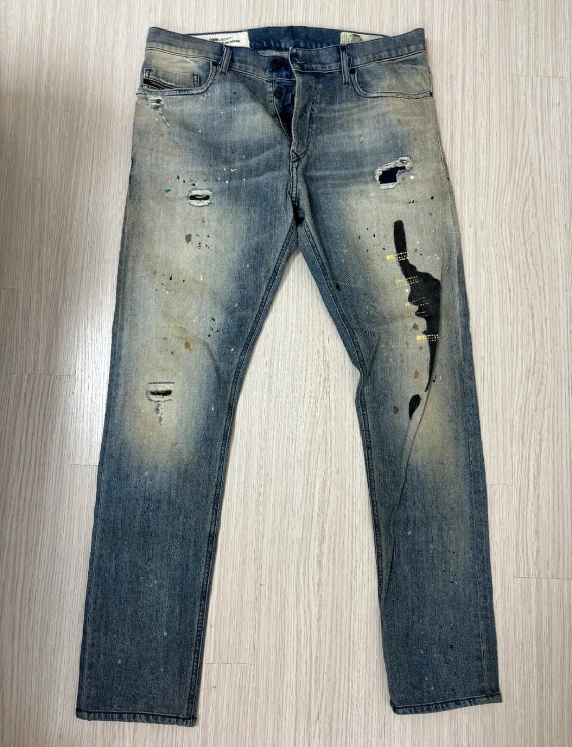 Diesel 데미지 워싱 청바지 상품이미지4