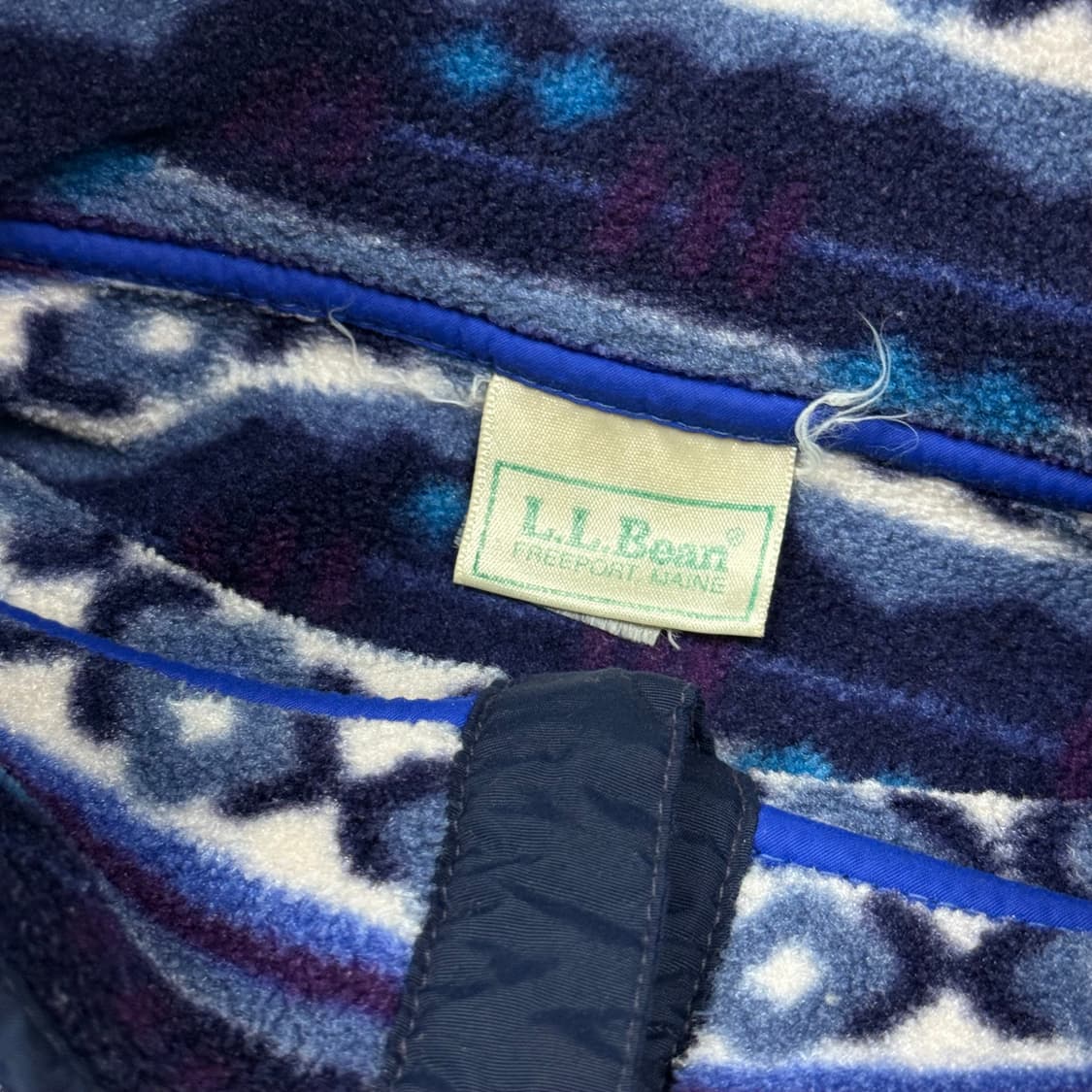 (107) 80s 엘엘빈 아즈텍 플리스 풀오버 상품이미지6