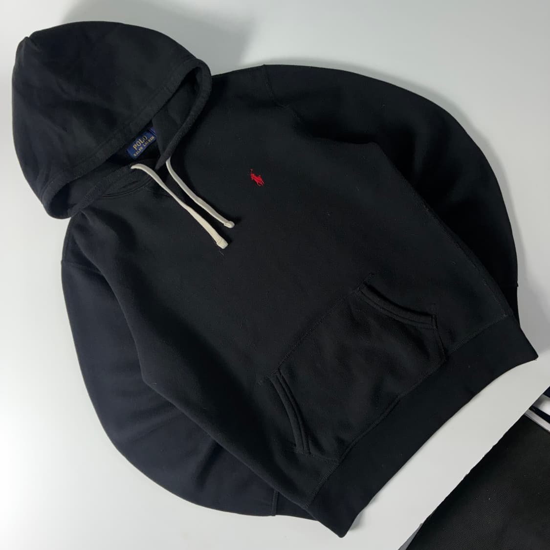 Polo 폴로 랄프로렌 블랙 코튼 후드티 상품이미지2