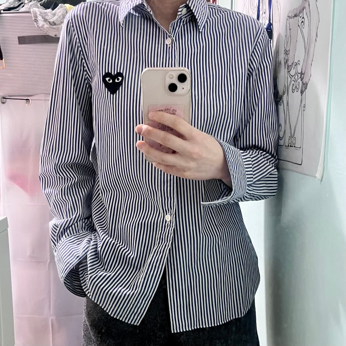 꼼데가르송 플레이 셔츠 L 상품이미지1