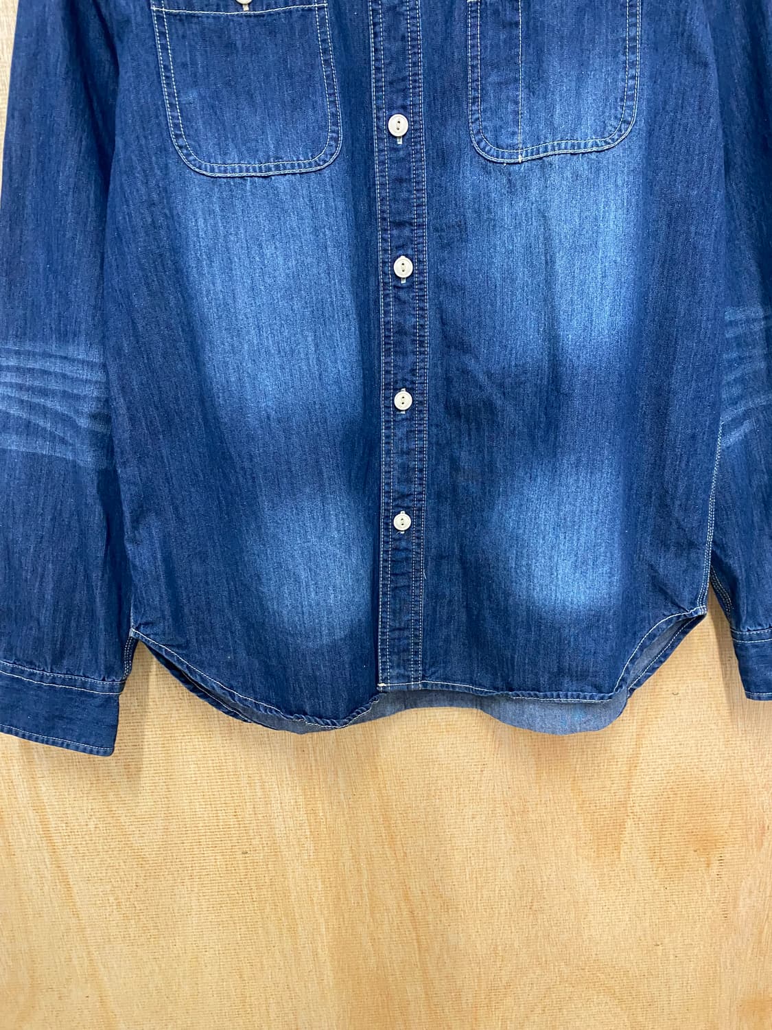 HOUSTON denim shirts 휴스턴 재팬 데님 워크셔츠 상품이미지4