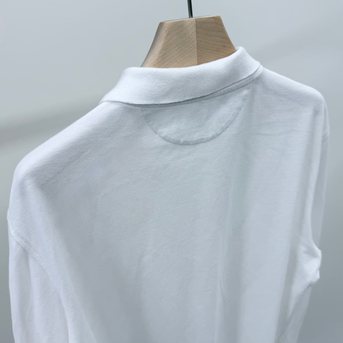 [A+급/2XL] 브루넬로 쿠치넬리 긴팔 폴로 카라티 화이트 상품이미지5