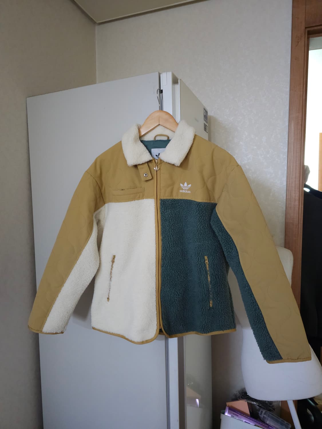 아디다스 여자 쉐르파 퀼팅자켓 상품이미지2