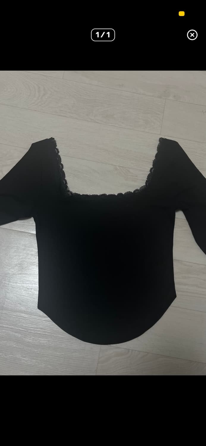 플리즈노팔로우 미미유탑 블랙 새상품 상품이미지1