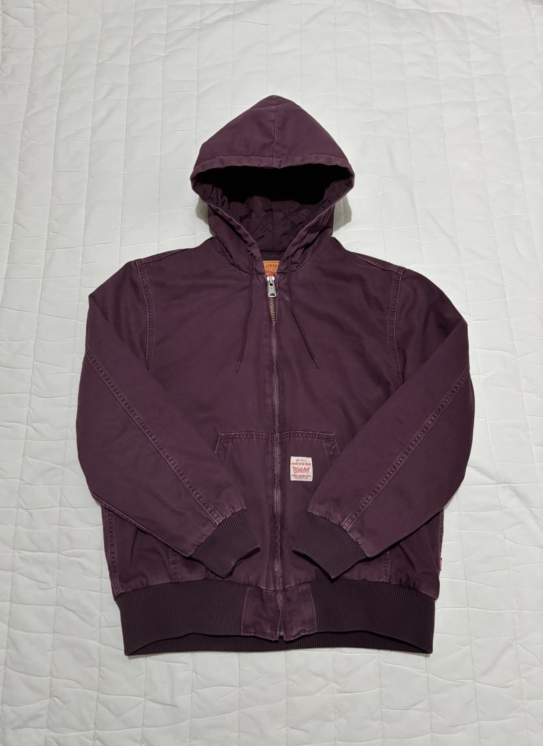 리바이스 포트레로 워크후드 자켓 버건디(칼하트,디키즈) 상품이미지1