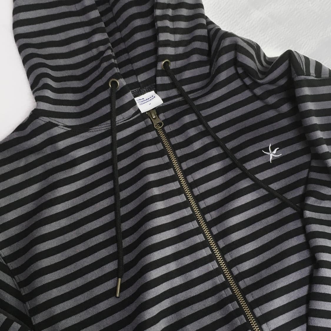 더콜디스트모먼트 TCM stripe hooded zip-up (M) 상품이미지2