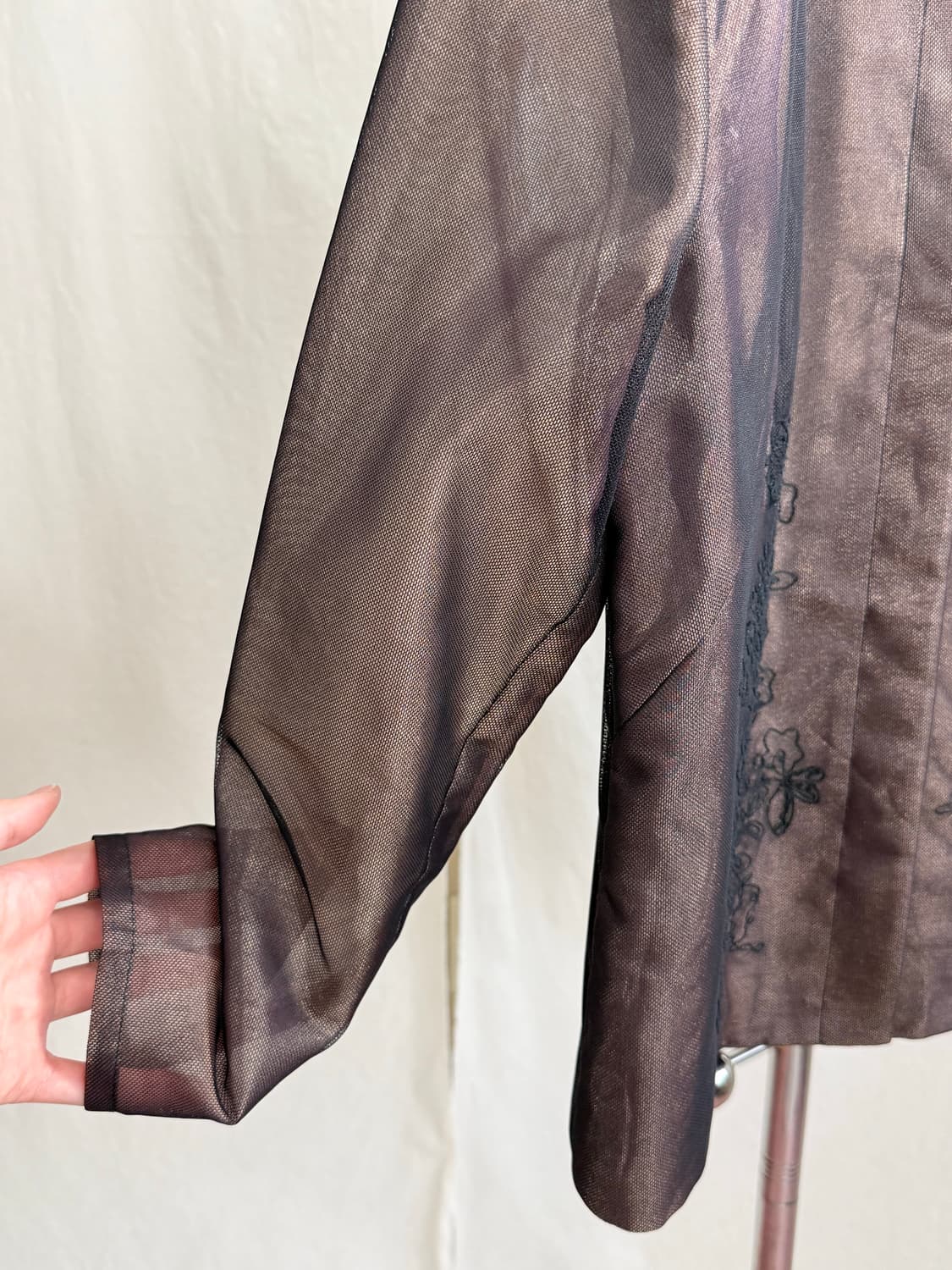 Bon CILIE 오간자 차이나카라 자켓 상품이미지6