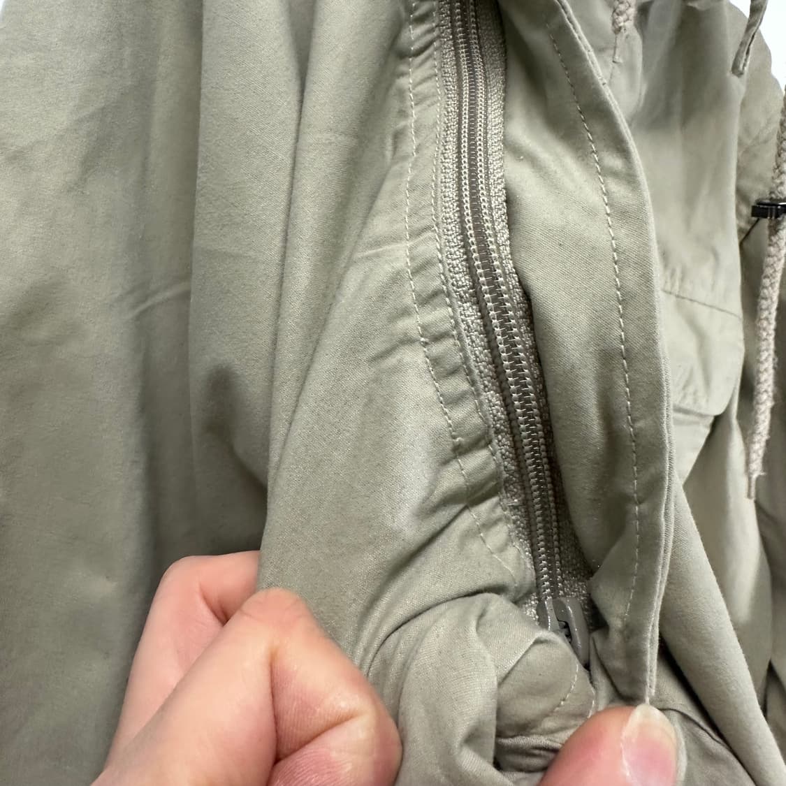 L VTG 빈티지 베이지 팔절개 헌팅자켓 상품이미지4