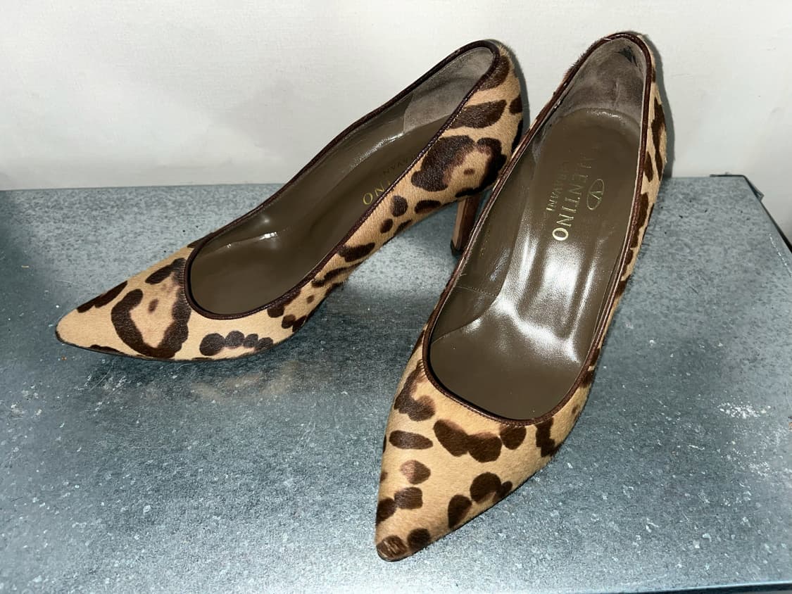 발렌티노가라바니 호피 송치 힐 37 1/2 상품이미지1