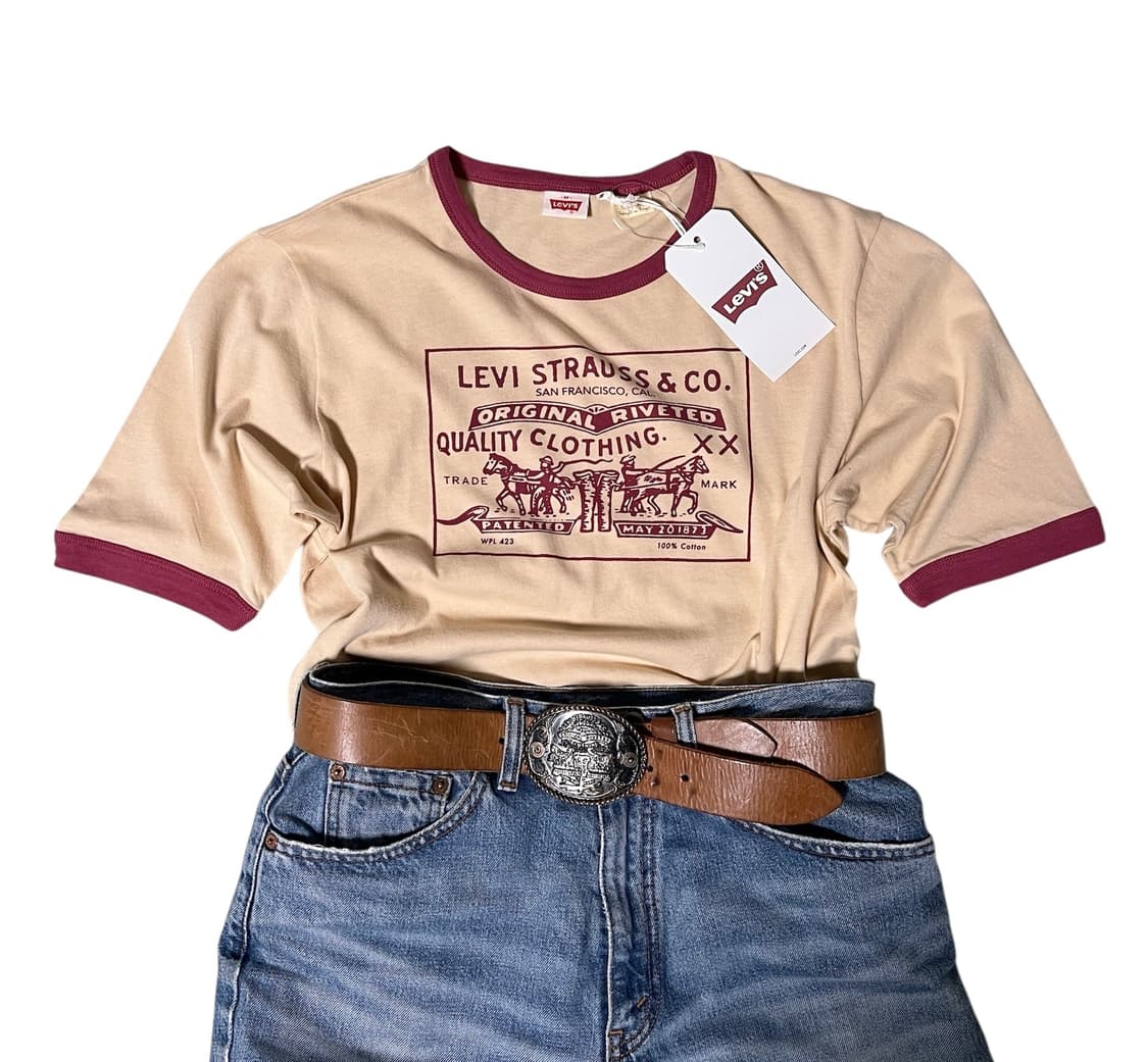 (새상품) 리바이스 L.V.C 한정판 웨스턴 반팔티M 상품이미지3