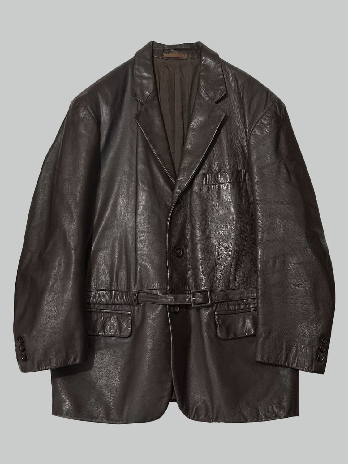 꼼데가르송 옴므 벨트 레더 자켓 상품이미지1