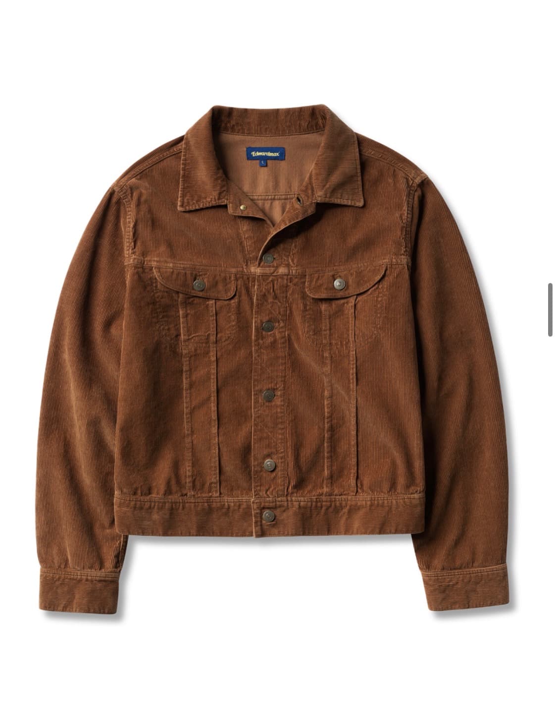 에드워드맥스 코듀로이 트러커 자켓 워싱 카멜 L 상품이미지1