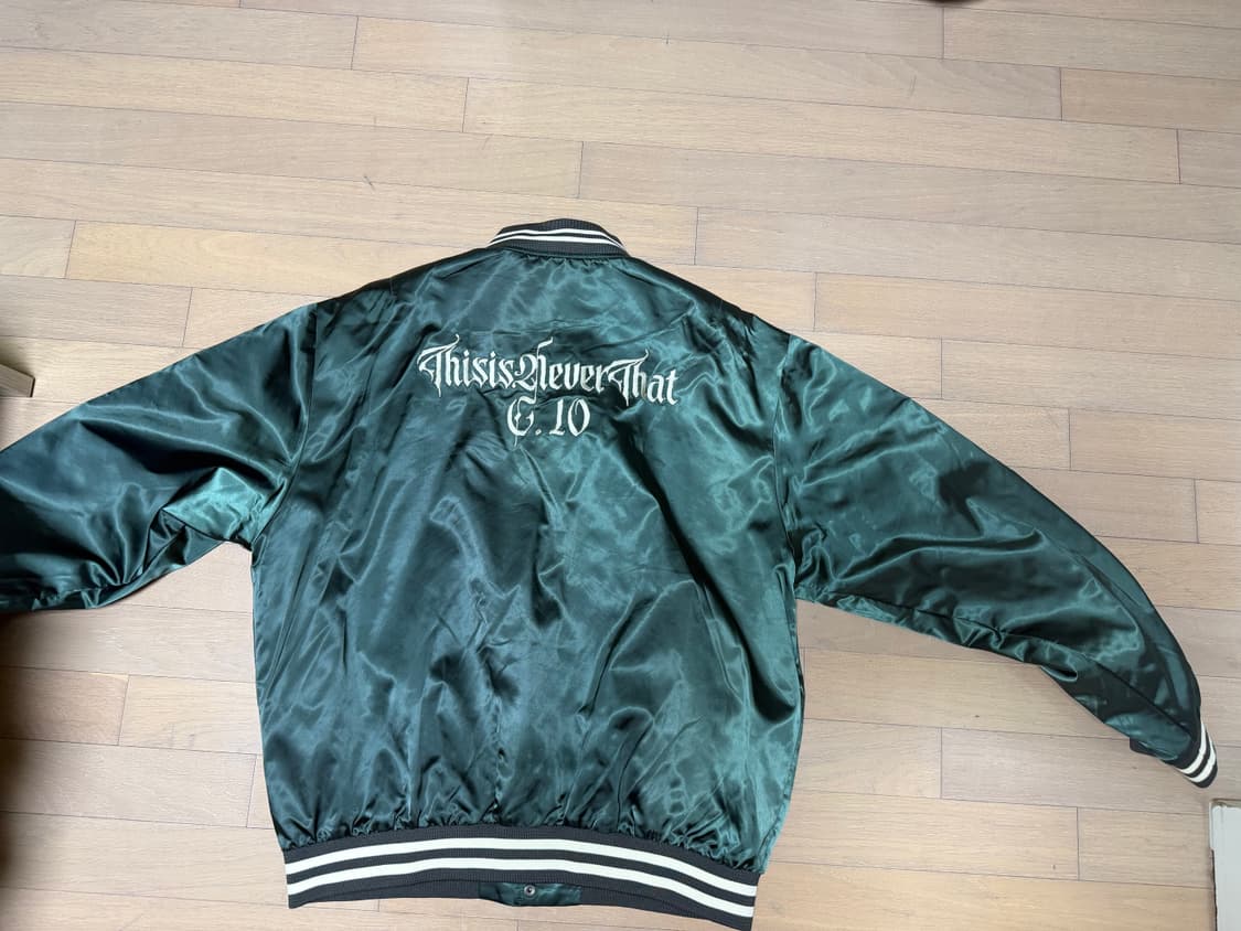 (XL)디스이즈네버댓 사틴 올리브 자켓 상품이미지3