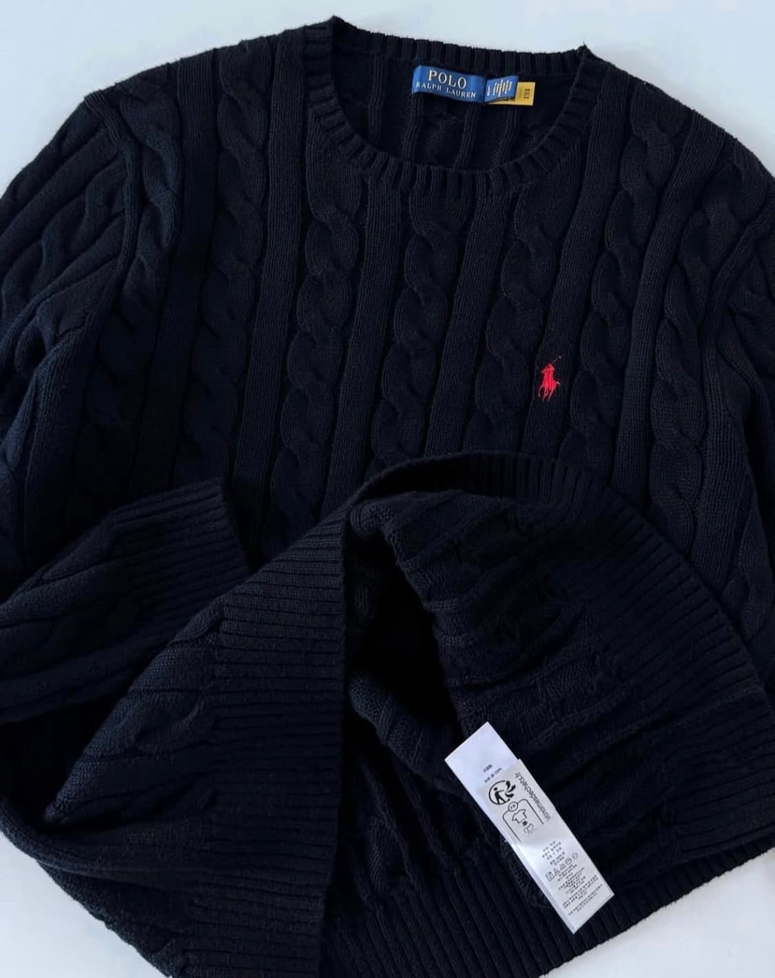 폴로 랄프로렌 케이블 니트 네이비 상품이미지2