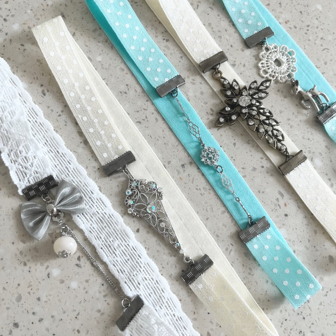 리본 펜던트 북밴드 ⊰antique deer⊱ book-band 상품이미지3