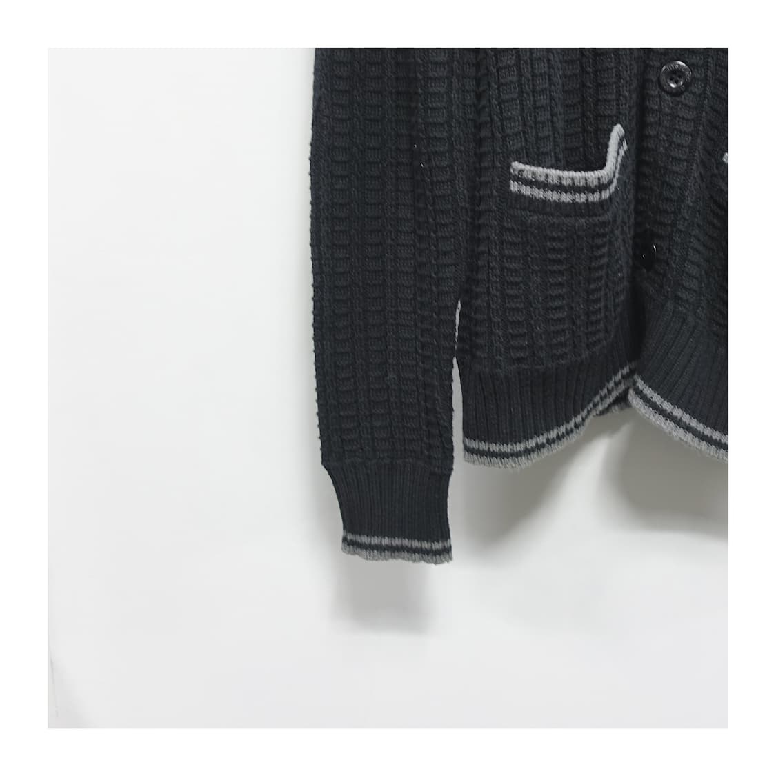 [M] HYSTERICGLAMOUR 히스테릭 글래머 배색카라 니트 가디건 상품이미지5