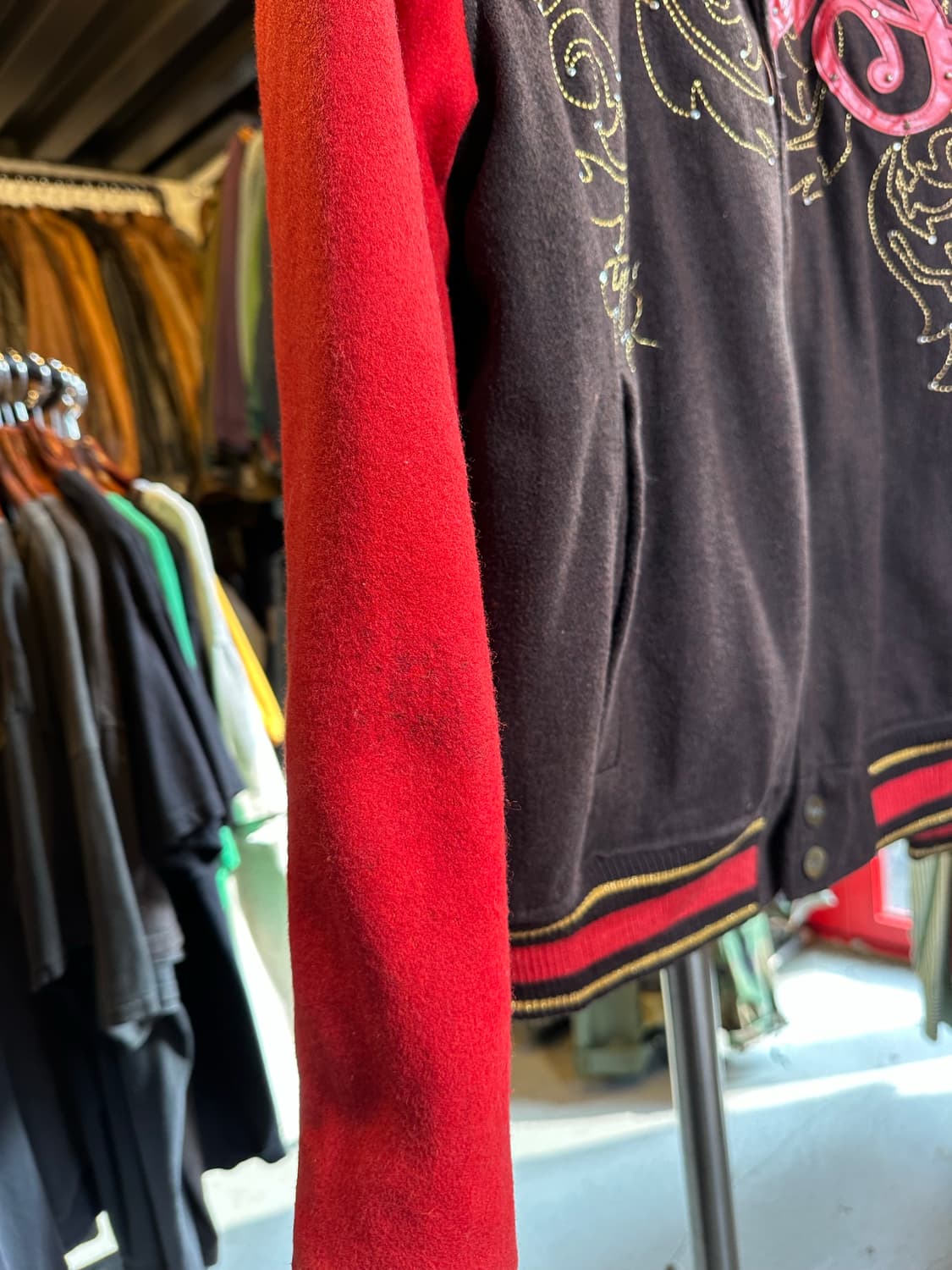 90-00s 쿠지 올드스쿨 헤비 울 바시티 자켓 상품이미지6