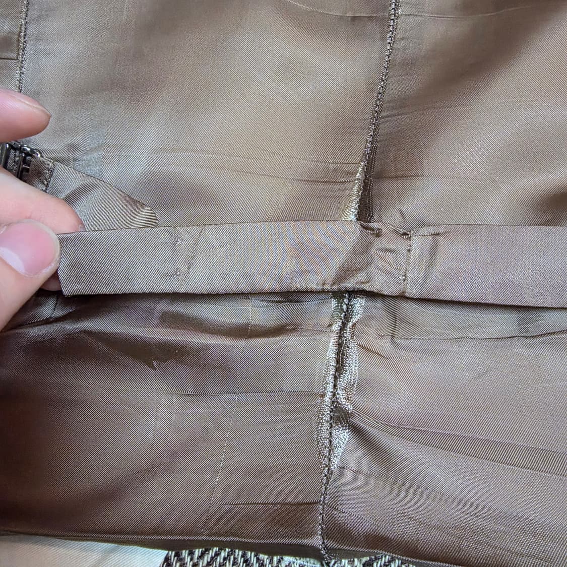 폴로 린넨실크 RL67 헤링본투피스 브라운 자켓 44R 상품이미지8