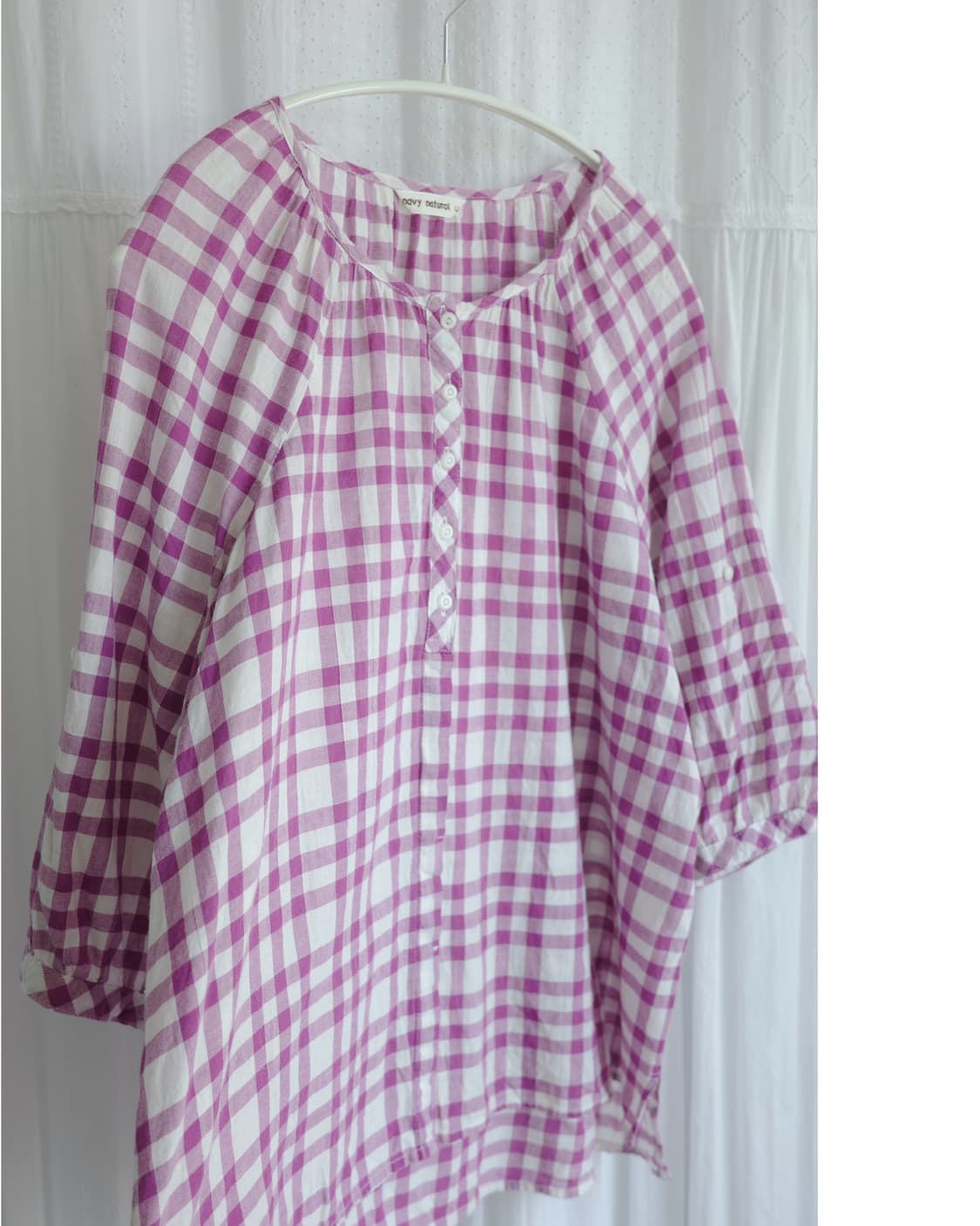 Navy natural purple check 상품이미지7