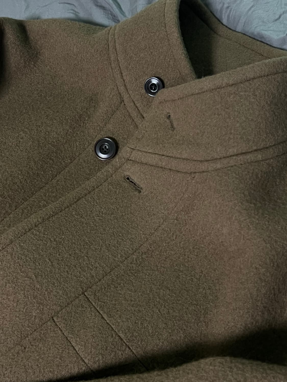 르메르 BOXY DUFFLE 코트 브라운 50 상품이미지3