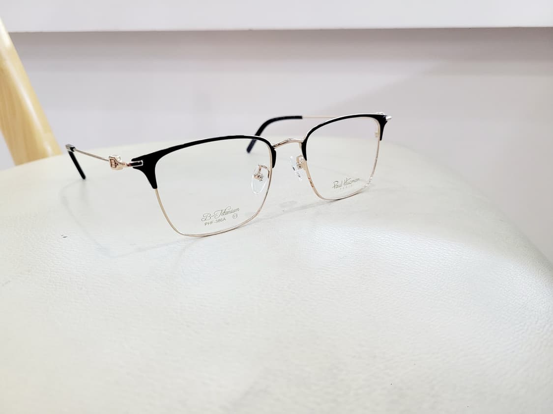 폴휴먼안경 PHF-386A 블랙/골드 티탄 상품이미지9