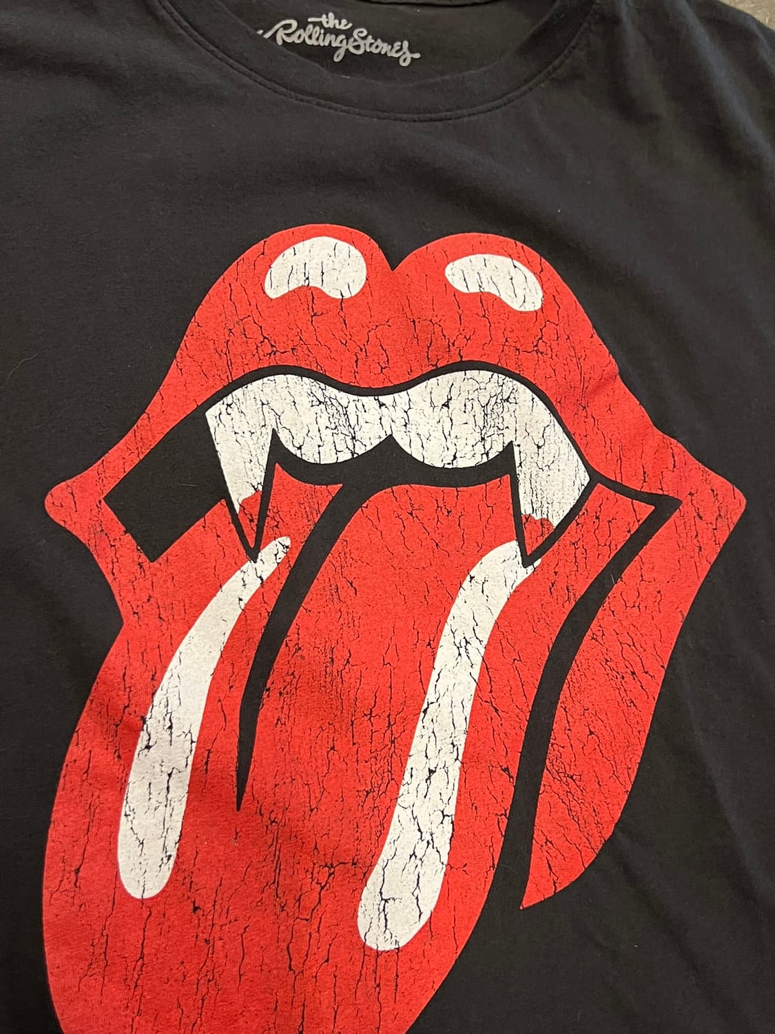 [95] 롤링스톤즈 뱀파이어 텅 로고 백프린트 밴드 반팔 티셔츠 상품이미지7