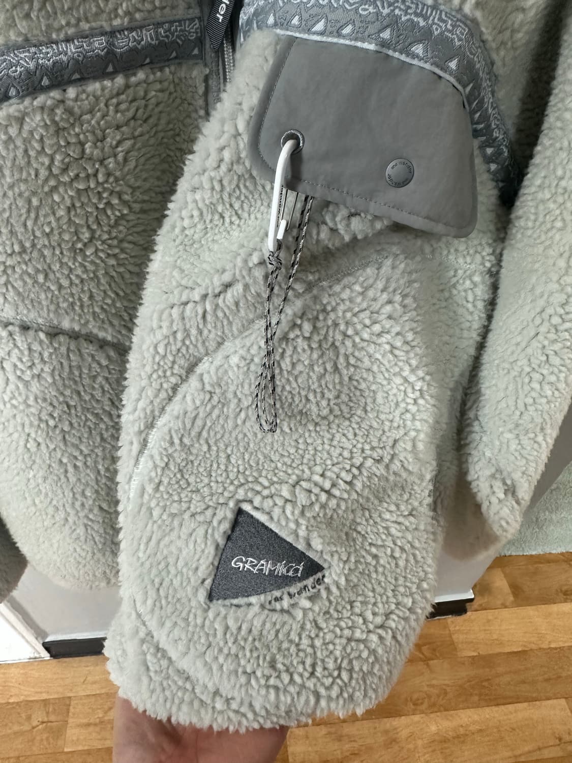 앤드원더 그라미치 플리스 자켓 라이트 그레이 L 상품이미지4