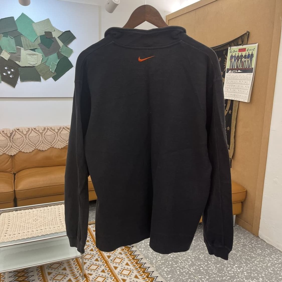 나이키 올드스쿨 레트로 Y2K 오렌지 반집업 맨투맨 L C10794 상품이미지4