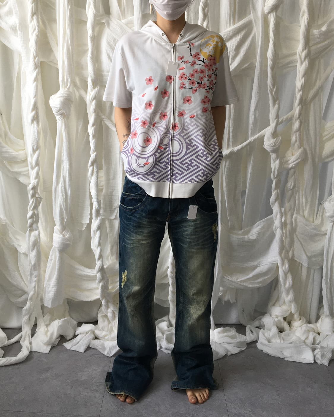 oriental printing hood zip up 상품이미지8