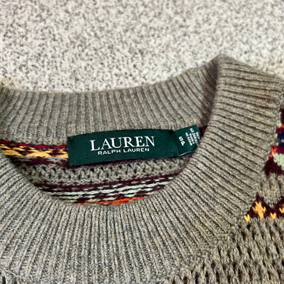 랄프로렌 우먼 페어아일 니트 상품이미지3