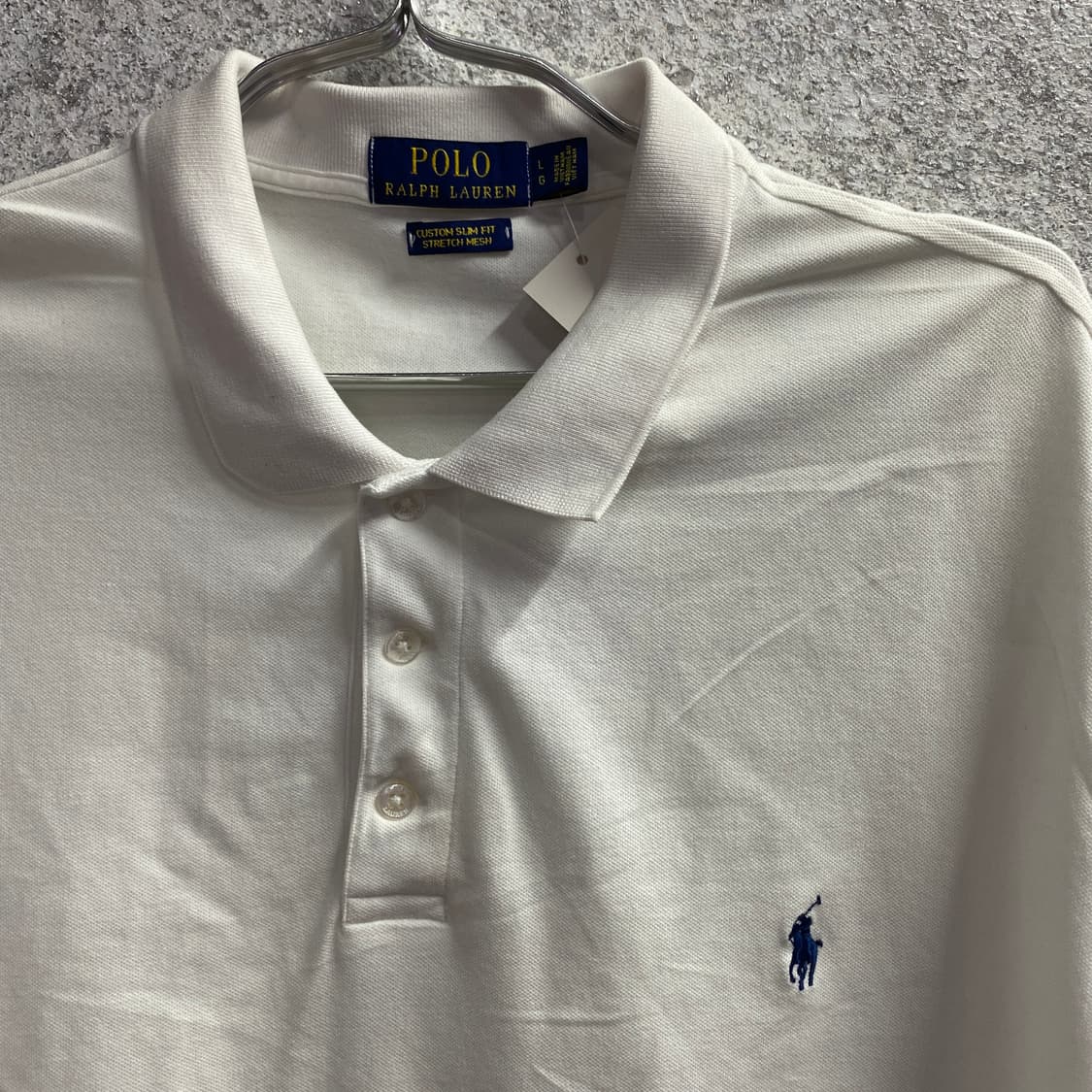 폴로 랄프로렌 커스텀 슬림핏 화이트 피케티 B4258 상품이미지3