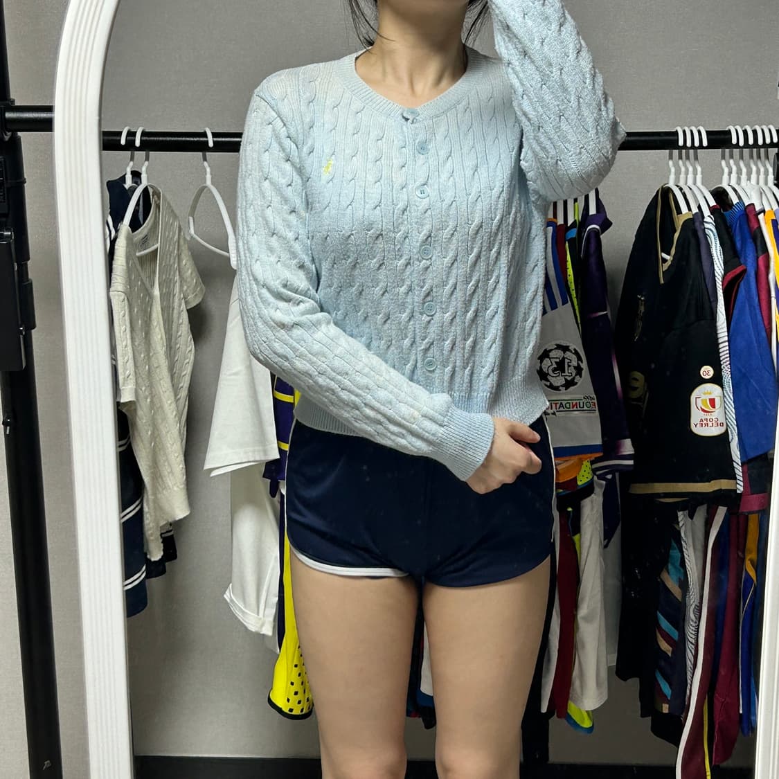 폴로 랄프로렌 블루 꽈배기 니트 상품이미지1