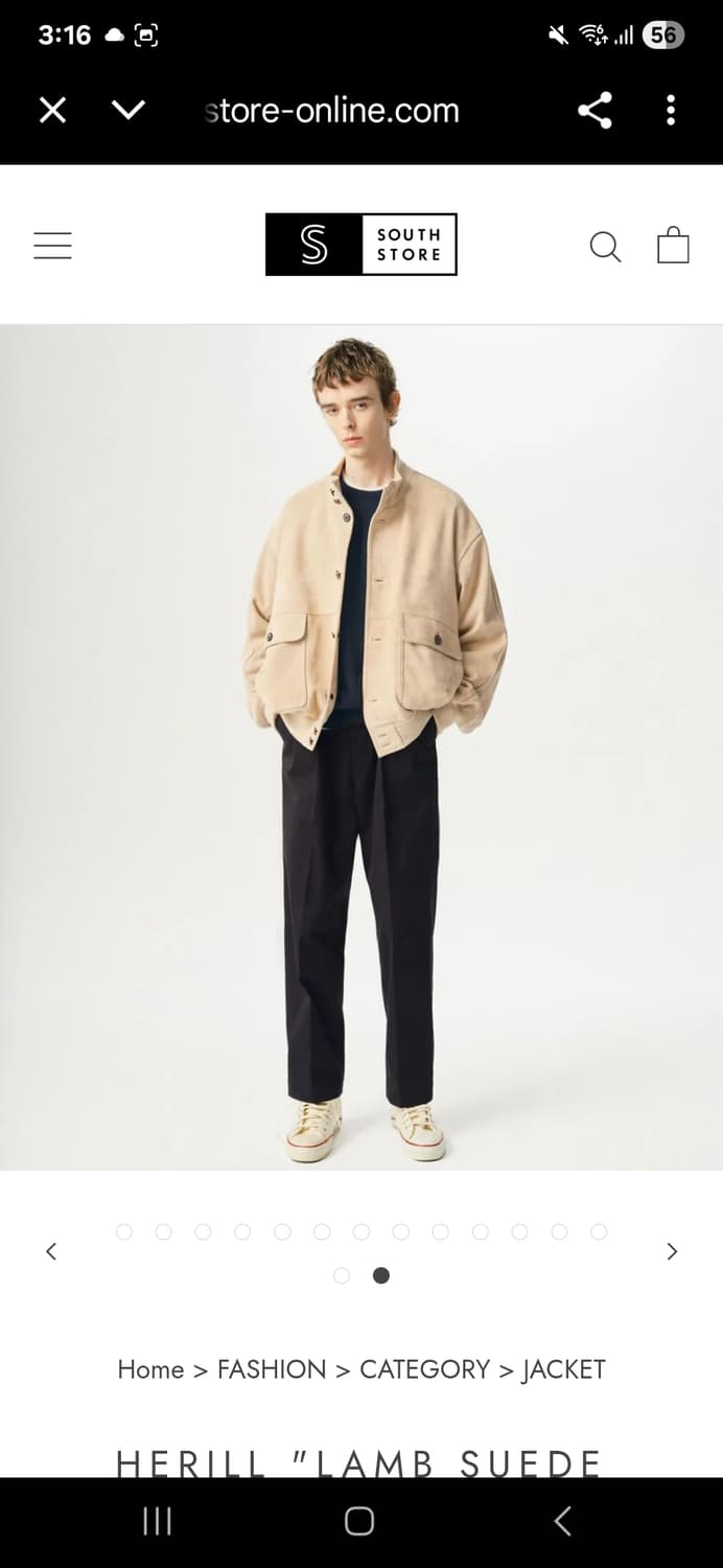 Herill 헤릴 램스웨이드 블루종 [2] 상품이미지1