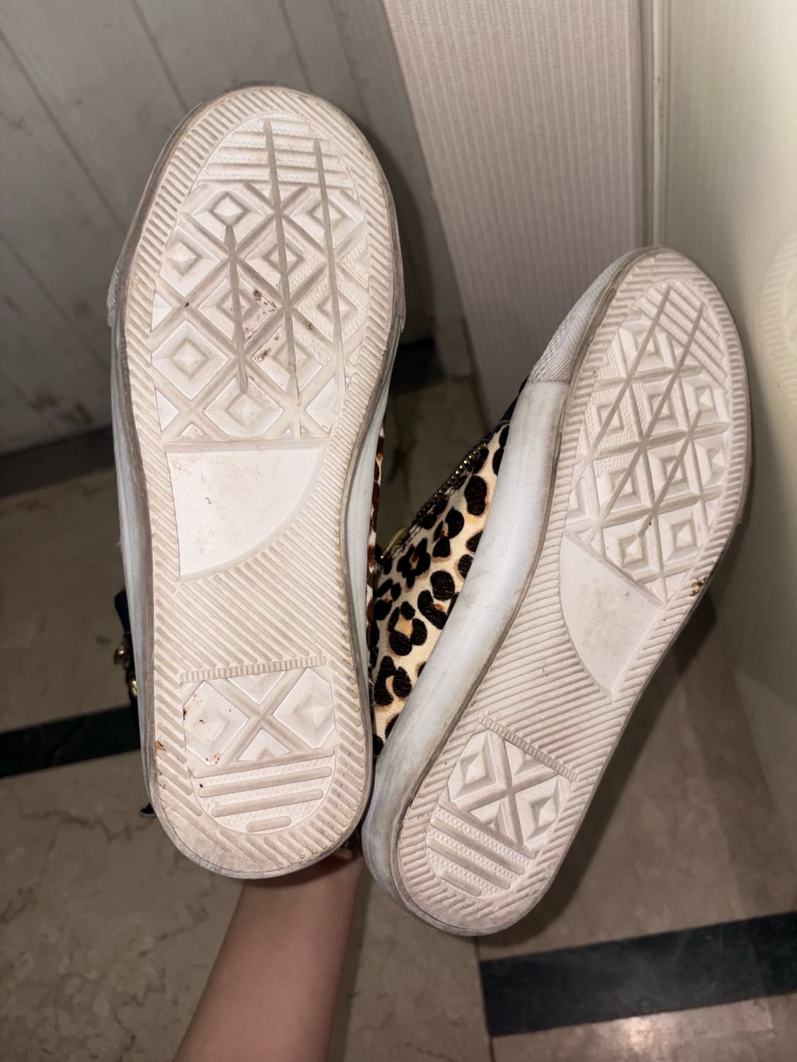 갸루 쥬시꾸띄르 체인 레오파드 호피 하이탑 운동화 상품이미지6