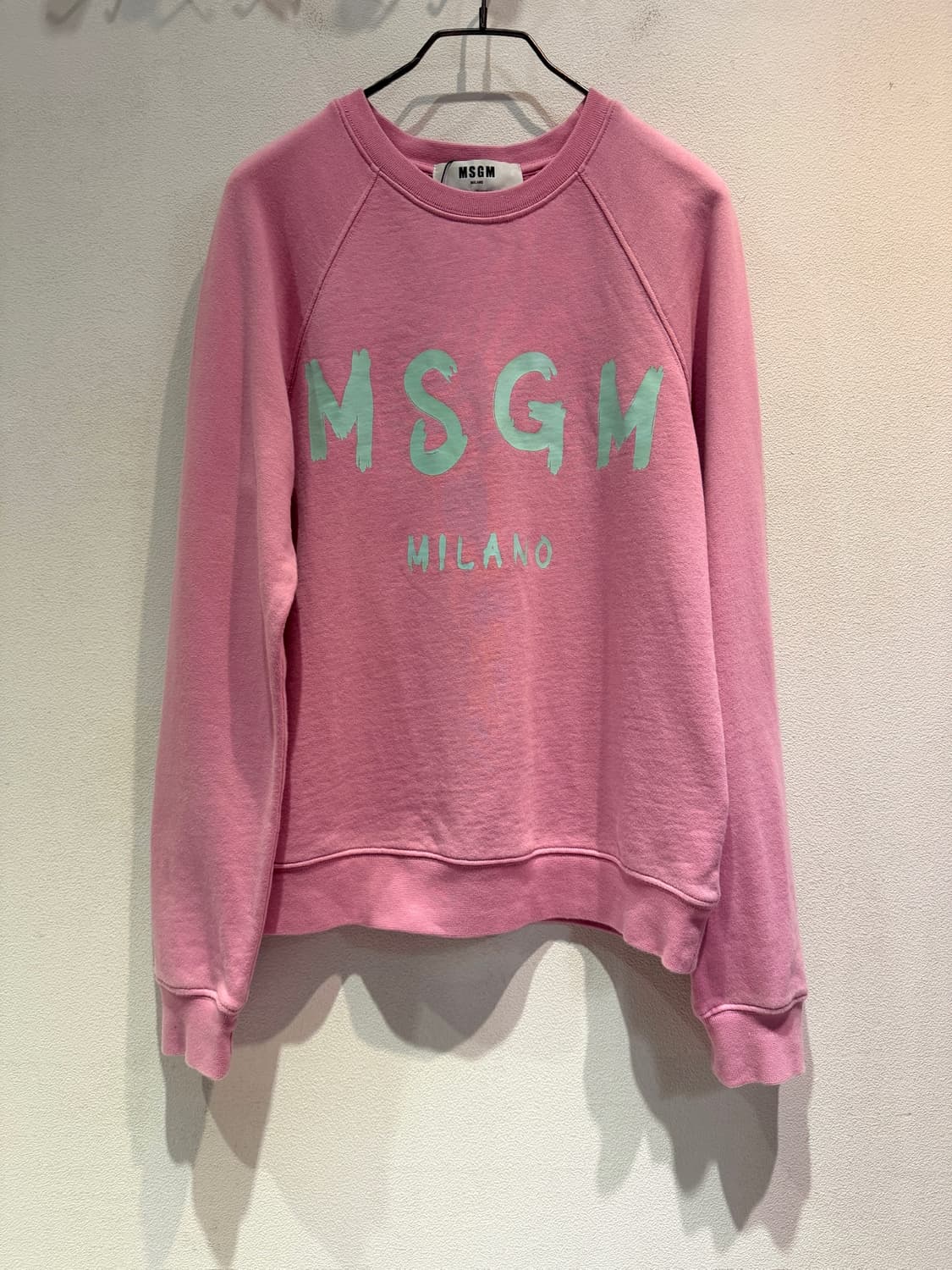 MSGM Pink Logo Sweatshirt(Made In Italy) 상품이미지1