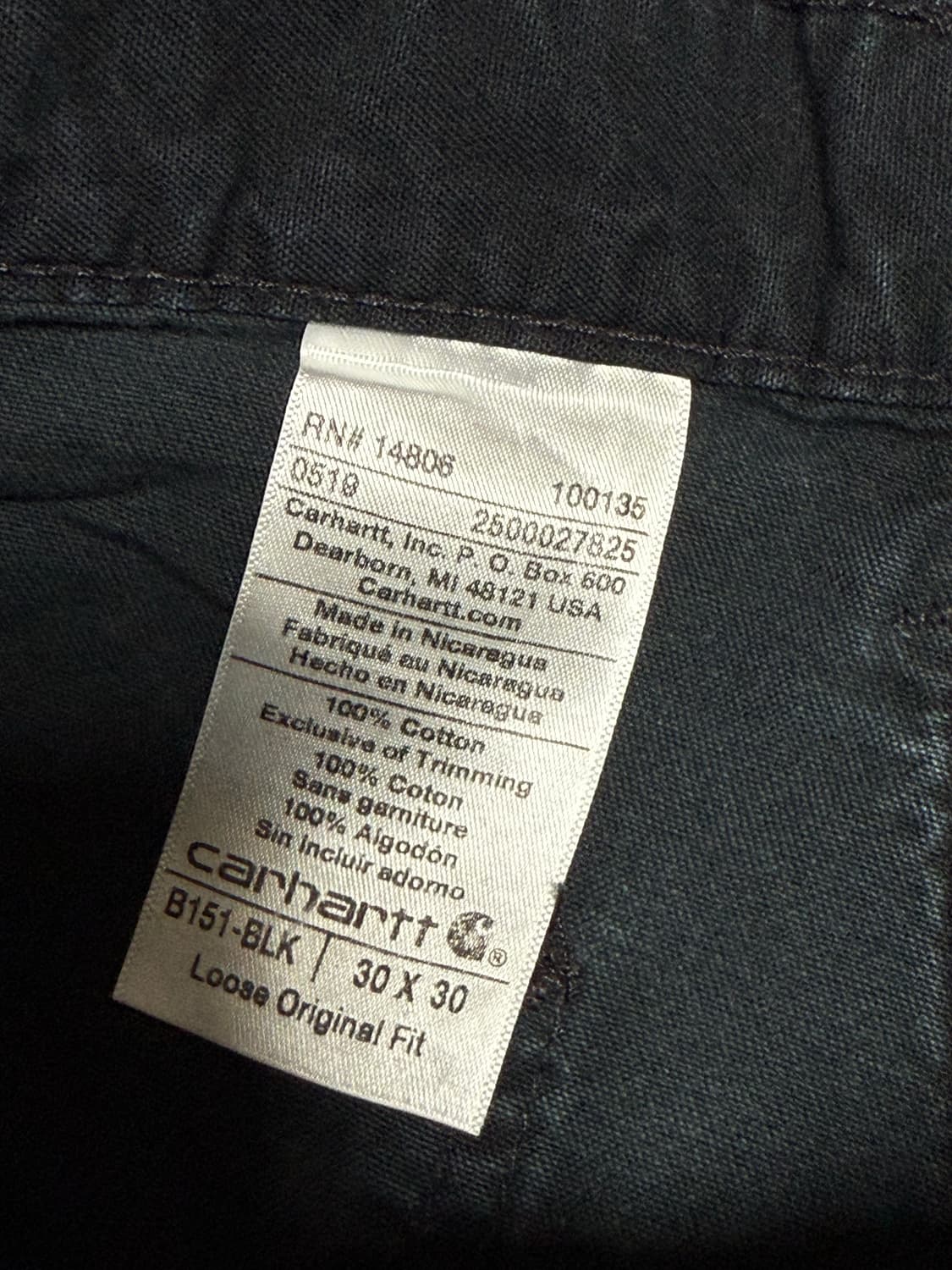 칼하트워크팬츠 칼하트카펜터팬츠 carharrt workpants 워크웨어 상품이미지5