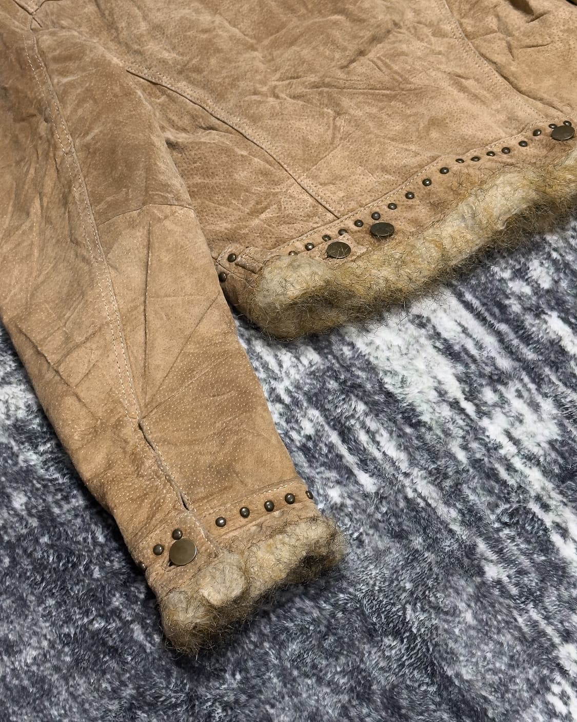 {VENUS} Pigskin Leather Fur Trim Jacket 상품이미지9