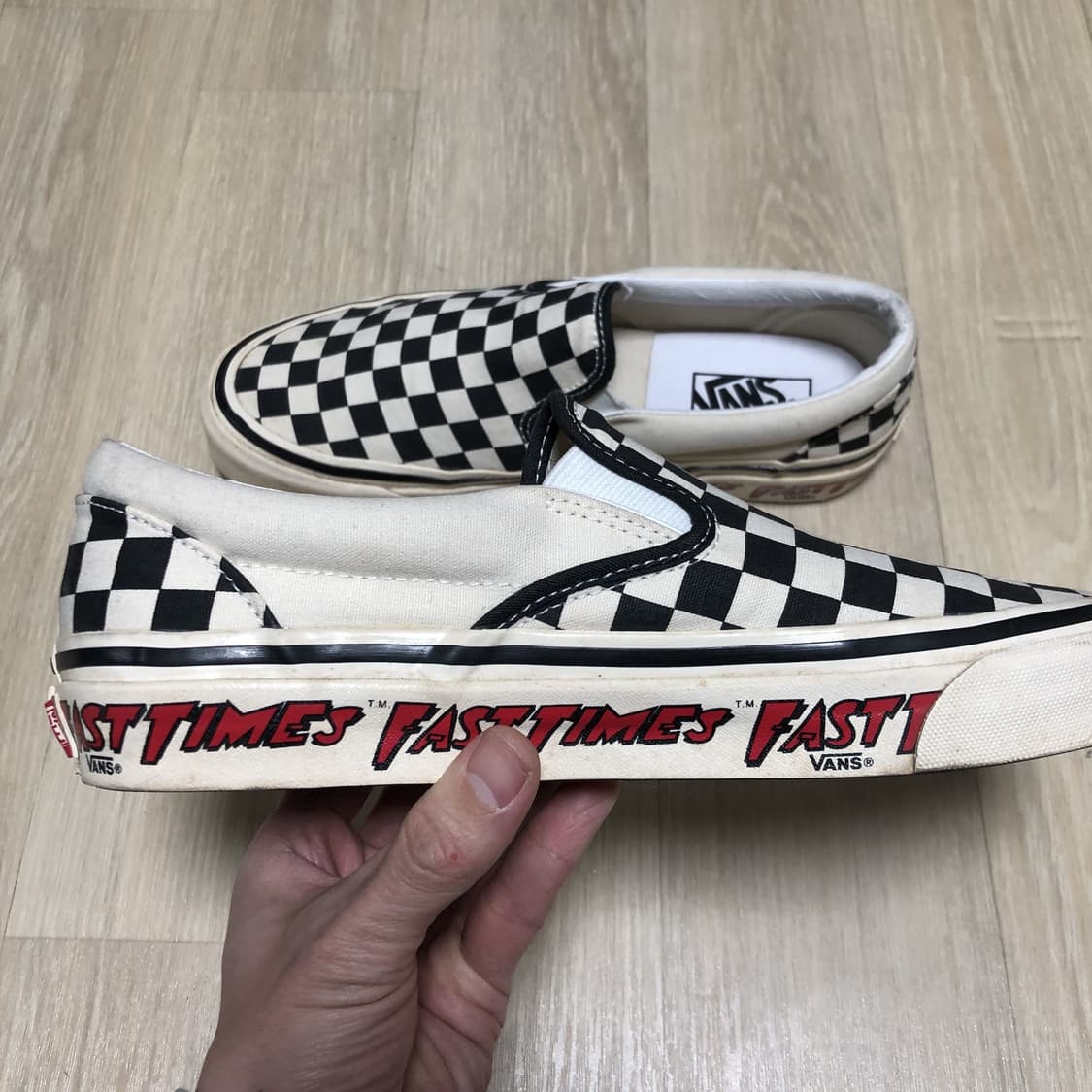 (260) 반스 VANS 애너하임 X 패스트 타임 체커보드 슬립온 상품이미지2