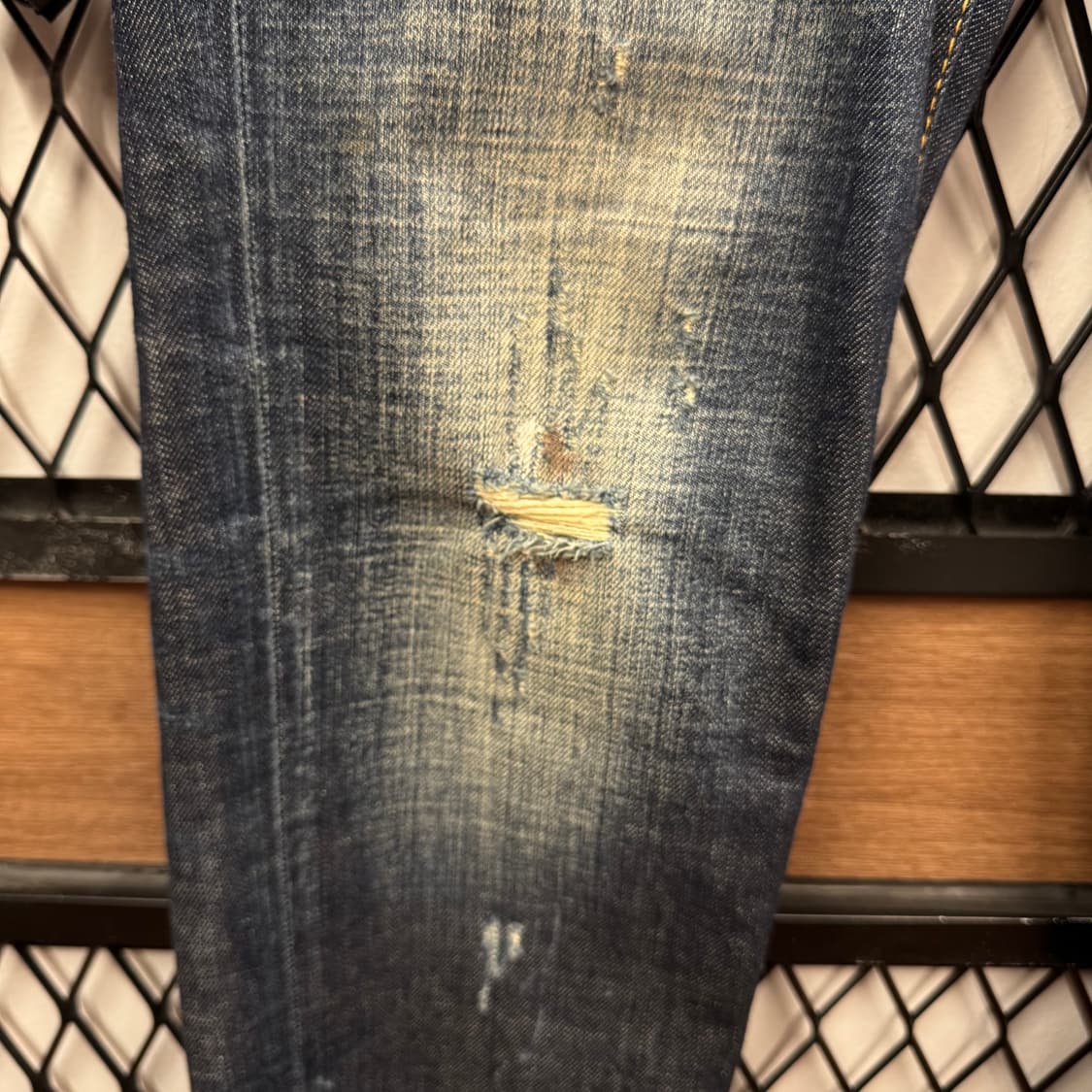 디스퀘어드2 디스트로이드 슬림 진 후면 패치 포인트 진청 상품이미지9