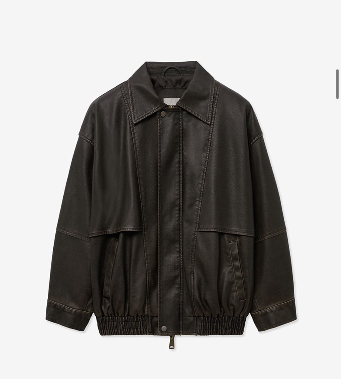 VINTAGE COATING LEATHER JACKET_BROWN 상품이미지2