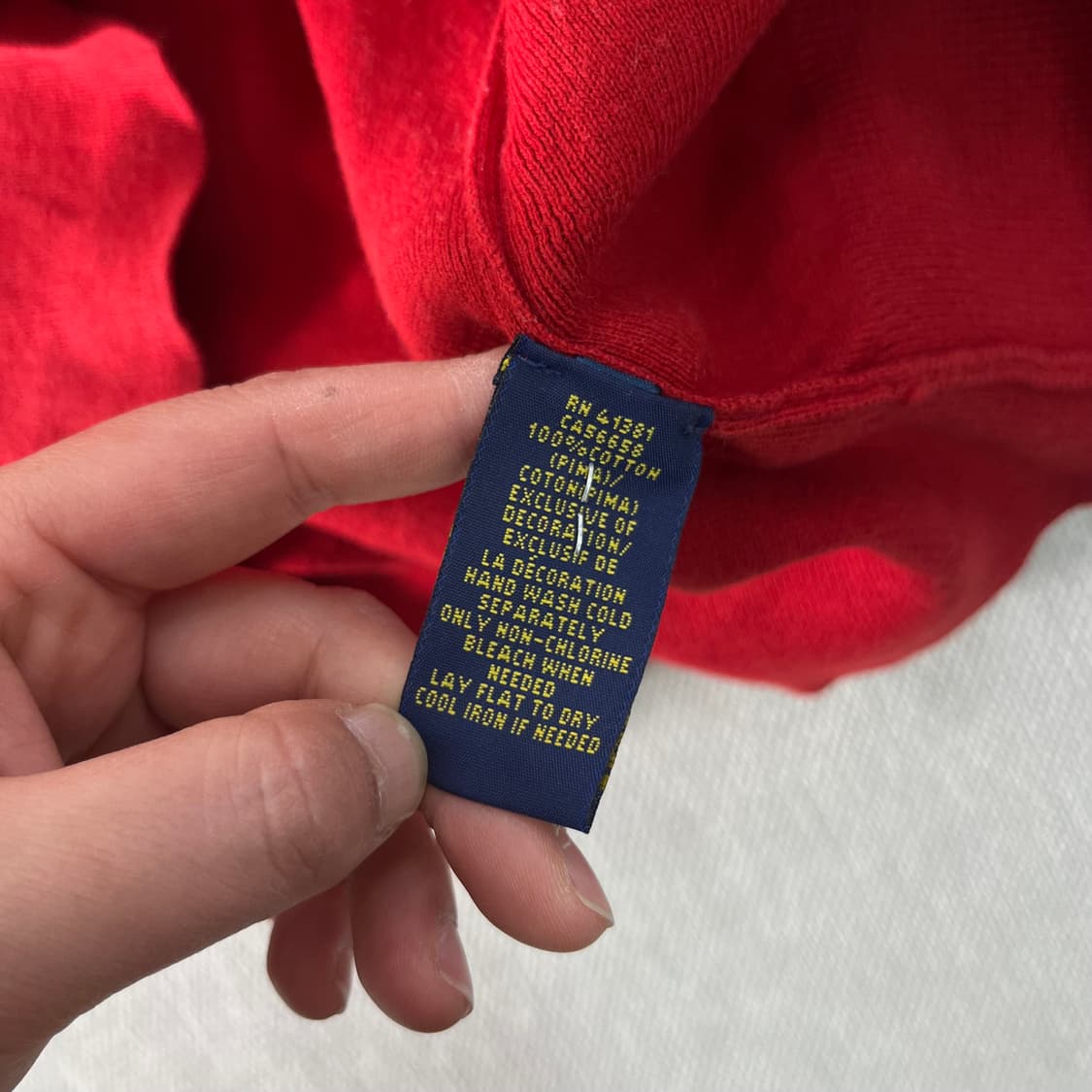 100 폴로랄프로렌 피마코튼 브이넥 니트 상품이미지7