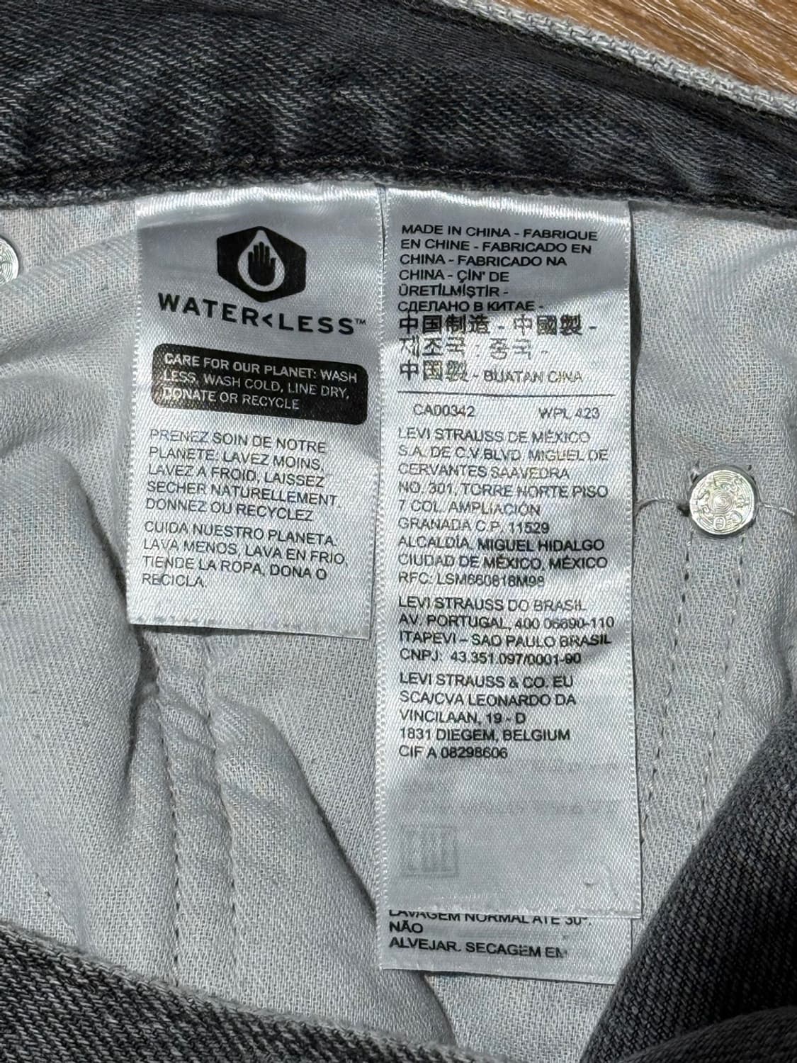 리바이스 실버탭 루즈 워시드 그레이 데님 팬츠 상품이미지7