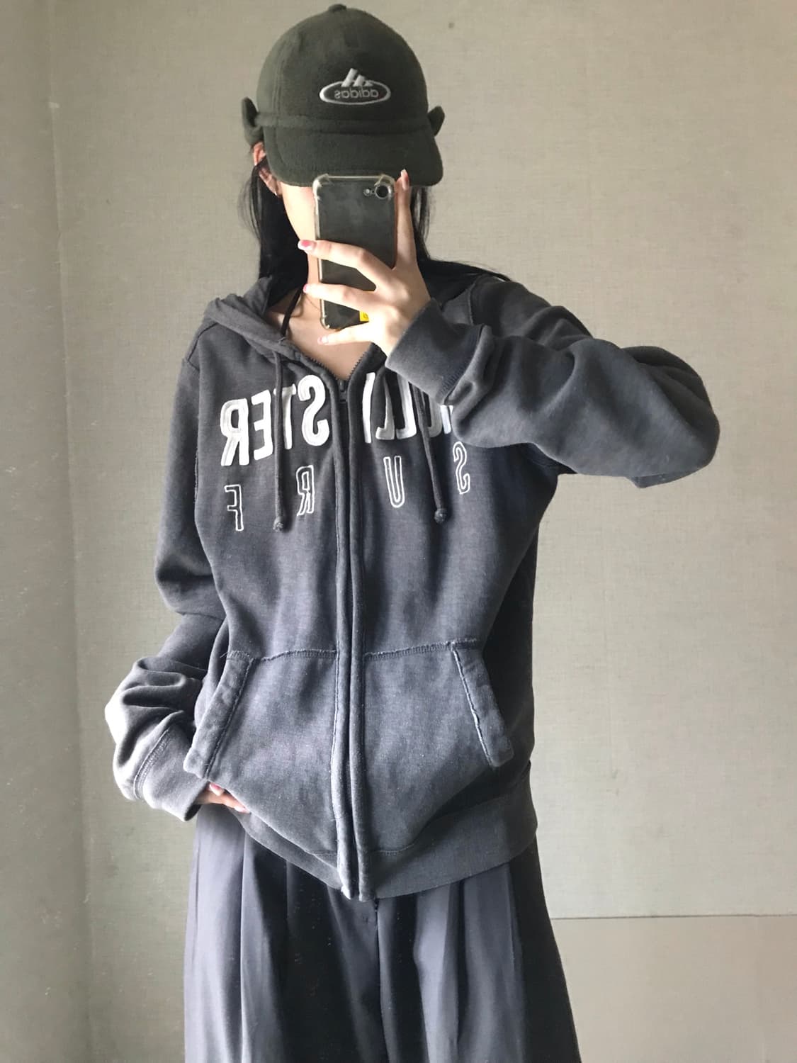 홀리스터 그레이 후드집업 상품이미지2