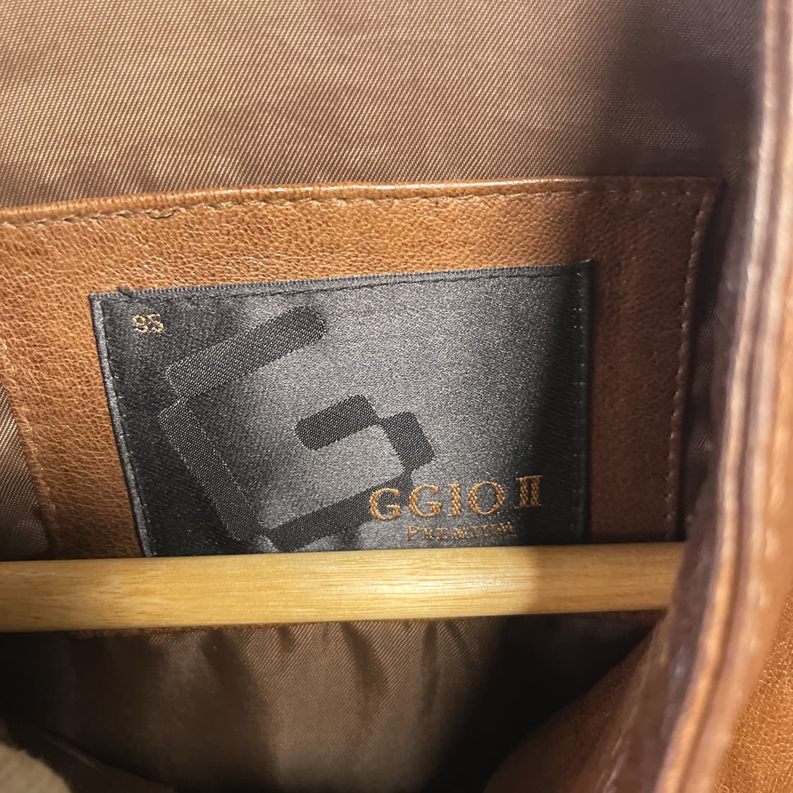 GGIO2 빈티지 브라운 양가죽 자켓(토끼털 탈부착 내피) 상품이미지6